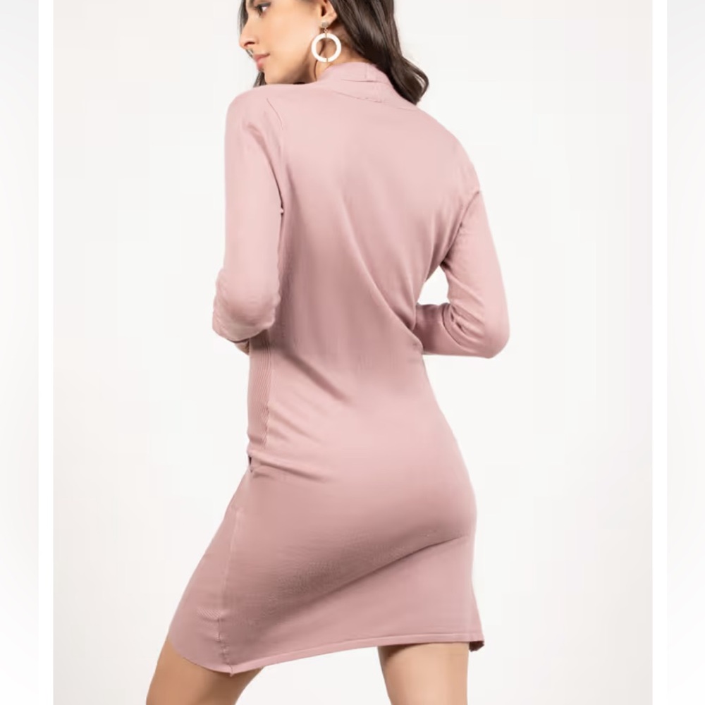 WRAP SWEATER DRESS - Picture 4 of 5